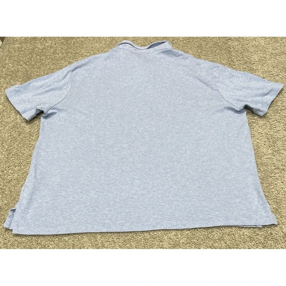 Polo Ralph Lauren Mens XXL Polo Heather Blue Soft Cotton Chese 50